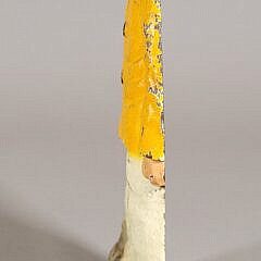 Antique Cast Iron Paint Decorated Old Salt Fisherman Doorstop