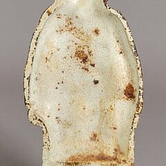 Antique Cast Iron Paint Decorated Old Salt Fisherman Doorstop