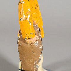Vintage Cast Iron Paint Decorated Old Salt Fisherman Doorstop