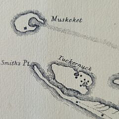 Scarce 1954 Fred Gardner Printing of the 1835 William Coffin Map of Nantucket