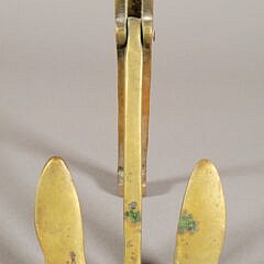 Vintage Cast Brass U.S. Navy Pattern Anchor Door Knocker