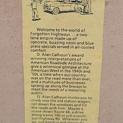 Vintage D. Alan Calhoun Route 66 Highway Texas Folk Art Decorated Mirror