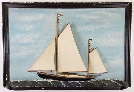 1877-1865 Yacht Diorama A