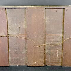 Antique American Folk Art Sailing Yacht Half Hull Diorama