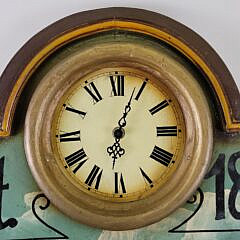 Vintage Folk Art Antique Style Nautical Ships Stores Sign Clock