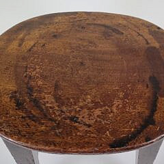 Antique English Hepplewhite Style Shaped Seat Stool