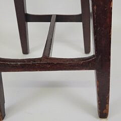 Antique English Hepplewhite Style Shaped Seat Stool