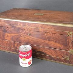 19th C. Chinese Export Camphorwood Sea Captain’s Lap Desk Box