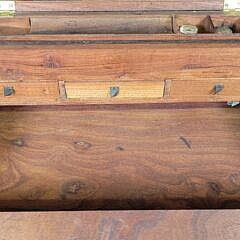 19th C. Chinese Export Camphorwood Sea Captain’s Lap Desk Box