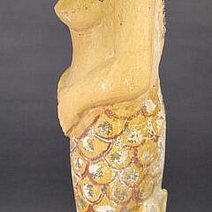 Vintage Carved and Painted Mermaid Ships Figurehead Statue