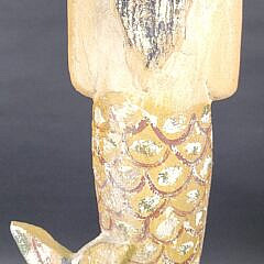 Vintage Carved and Painted Mermaid Ships Figurehead Statue