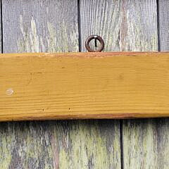 Vintage Paint Decorated Wooden Nautical Optician Spyglass Advertising Sign