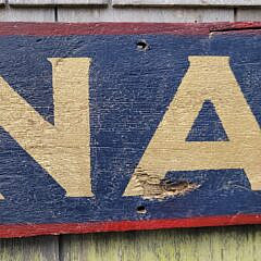 Antique Style Painted Nantucket Advertising Trade Sign