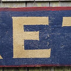 Antique Style Painted Nantucket Advertising Trade Sign