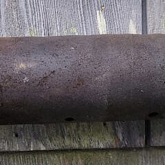 Antique Style Paint Decorated Old Salt Wooden Rowboat Oar