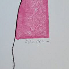 Ed Singer Native American Navajo Dine Lithograph “Who is R C Gorman?”