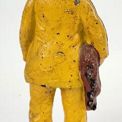Large Vintage Figural Cast Iron Nautical Old Salt Fisherman Doorstop