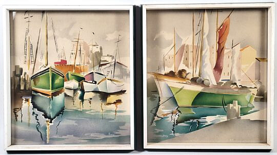1898-1865 Harbor Scenes A