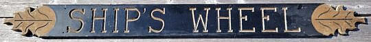 1899-1865 Ships Wheel Quarterboard A