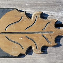 Vintage Carved and Painted Ship’s Wheel Nautical Ship Quarterboard Sign