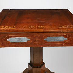 English Regency Exotic Wood Game Table, 19th Century