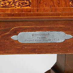 English Regency Exotic Wood Game Table, 19th Century