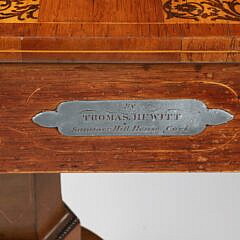 English Regency Exotic Wood Game Table, 19th Century