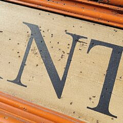 Vintage Painted Wood Nantucket Advertising Trade Sign