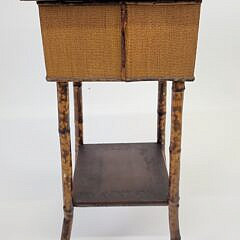 Antique Aesthetic Movement Bamboo Sewing Stand Table