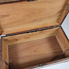 Antique Chinese Export Nautical Brass Bound Camphorwood Trunk