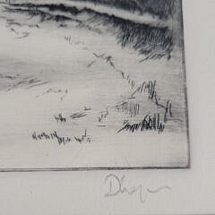 David Lazarus Etching “Nantucket Dunes”