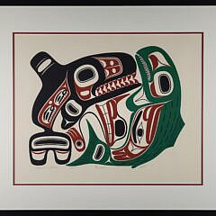 Vintage Norman G. Jackson Tlingit Northwest Coast Balance Orca Print