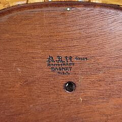 Vintage Arthur Martin Handcraft Oval Swing Handle Nantucket Basket