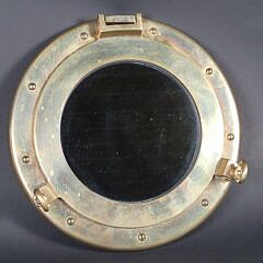 Vintage Brass Nautical Porthole Style Mirror