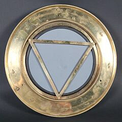 Vintage Brass Nautical Porthole Style Mirror