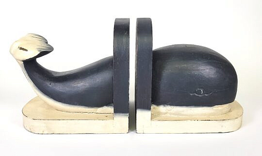 1925-1865 Whale Bookends A