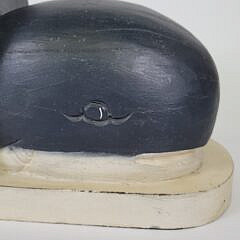 Pair of Whimsical Vintage Nautical Whale Bookends