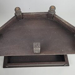 English Jacobean Style Carved Dark Oak Console Table