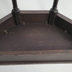 English Jacobean Style Carved Dark Oak Console Table