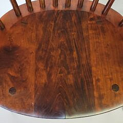 Pair of Stephen Swift Figured Cherry Wood Pomfret Windsor Armchairs