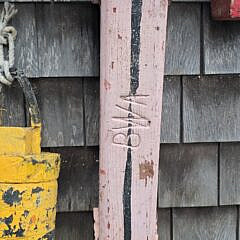Collection of Eleven Vintage Painted Wood Nautical Maritime Buoys, 20th century