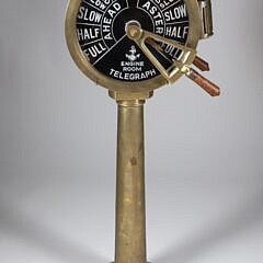 Vintage Brass Engine Room Telegraph
