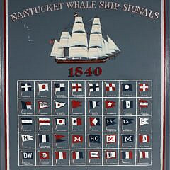 Hand Painted Nantucket Whaleship Signals