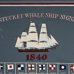Hand Painted Nantucket Whaleship Signals