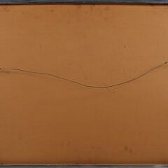 J. Bradford Contemporary Gouache and Marker Painting “Love Seat” circa 1976