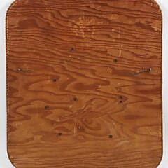 Vintage Carved Two-Masted Yacht Half Hull Plaque, circa 1950
