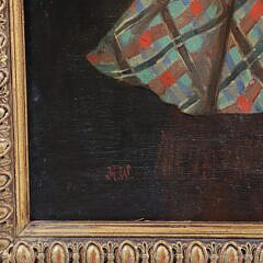 Oil on Canvas “Portrait of a Scottish Child with Trumpet”, 19th Century