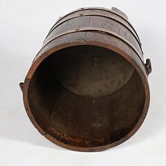 Vintage Brass Strapped Bucket