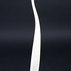 Ronald Apangalook Yupik Walrus Tusk Carving of a Cormorant with Baleen Beak and Eyes