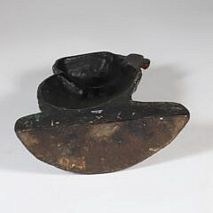 Antique Painted Cast Iron Cat Doorstop